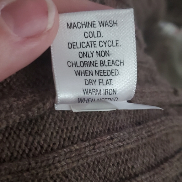 Croft & Barrow brown knit sweater M - Picture 7 of 7